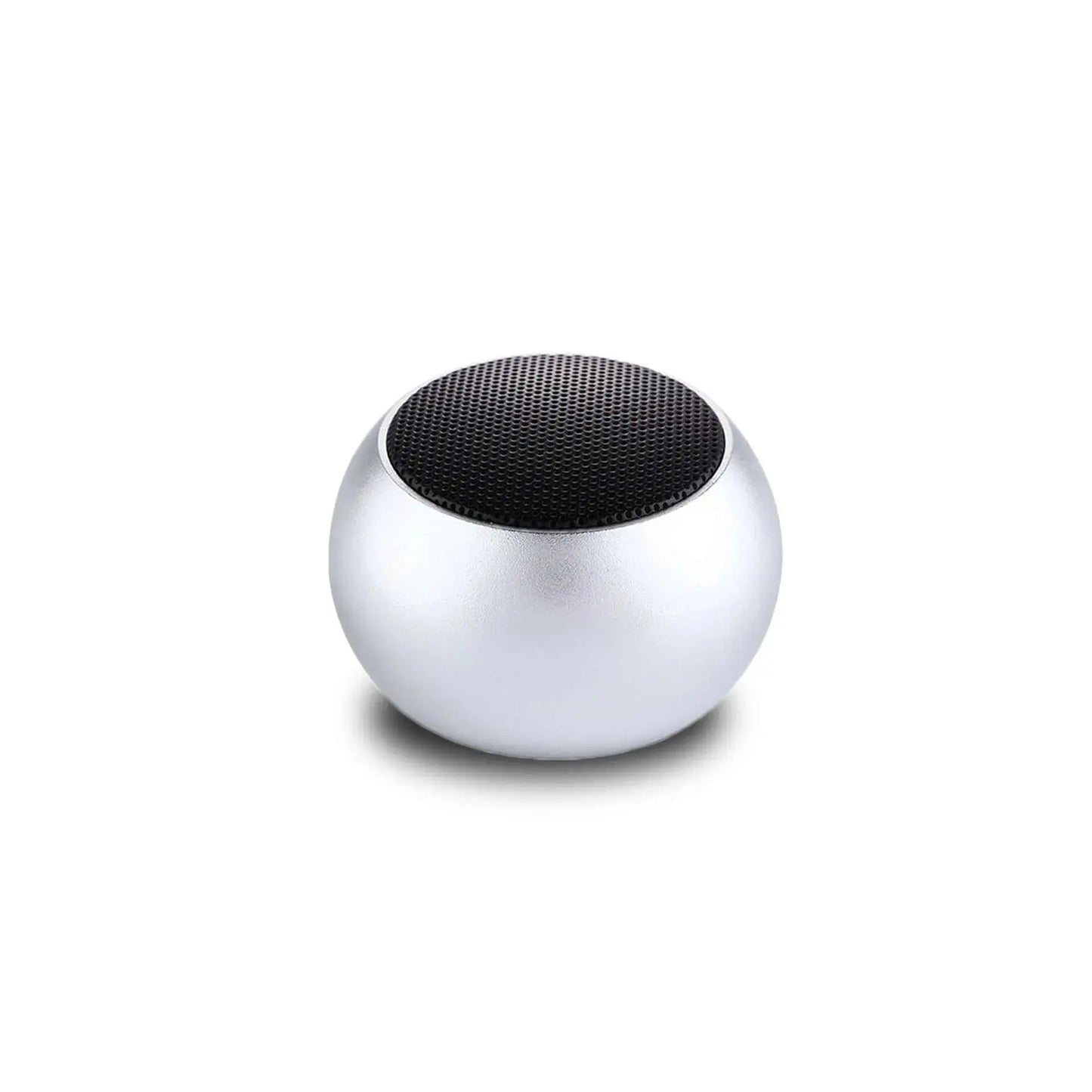 Nevytech Compact outdoor Bluetooth speaker in silver, featuring 3W output and 4 hours playtime.