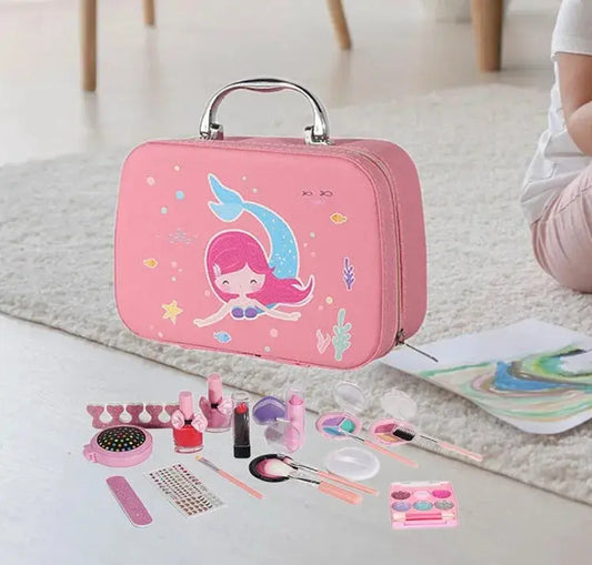 NEVY-TECH Makeup Box Kit includes all essentials for beauty lovers—professional cosmetics in a stylish, portable case.