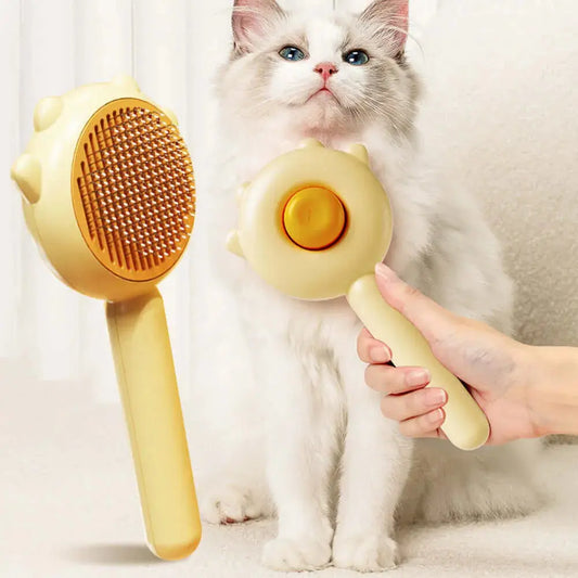 Cat and Dog Massage Comb β Hair Removal Grooming Brush with Cleaning Scratcher for Pets