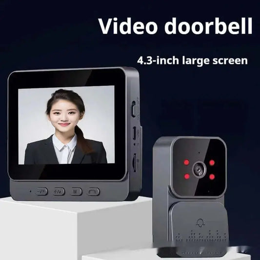Nevytech Punch-free wireless security door camera with motion detection