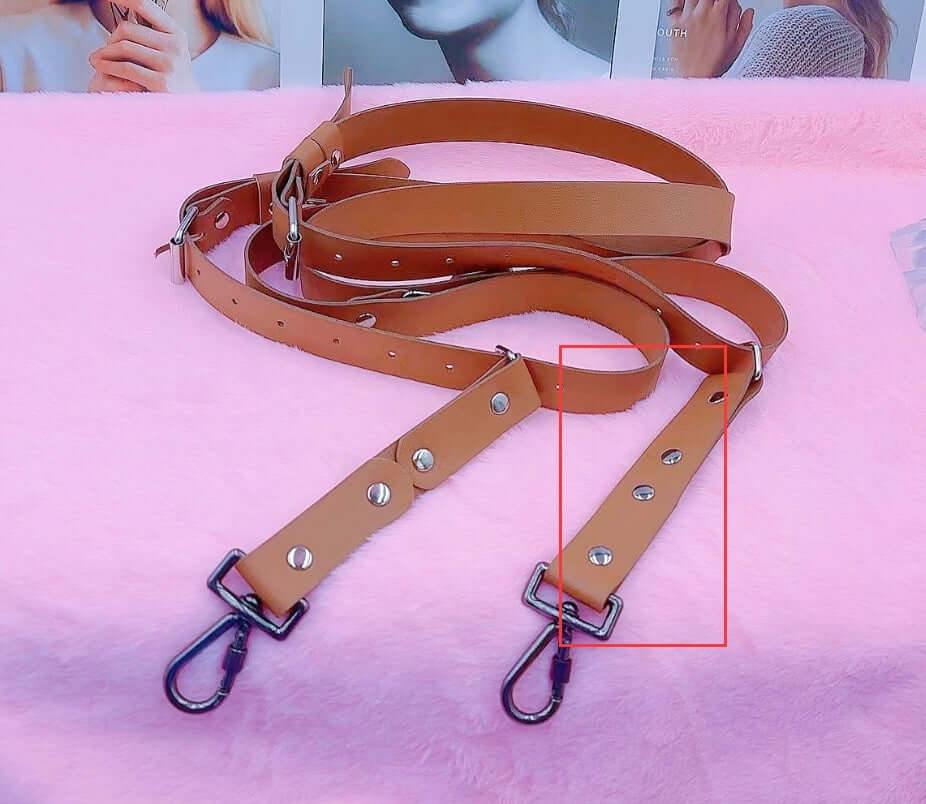 Stylish leather camera strap with adjustable length in tan color, ideal for travel and photography.