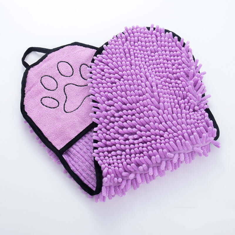 Super Absorbent Microfiber Pet Bath Towel – Quick-Drying Dog and Cat Bathrobe for Grooming and Drying