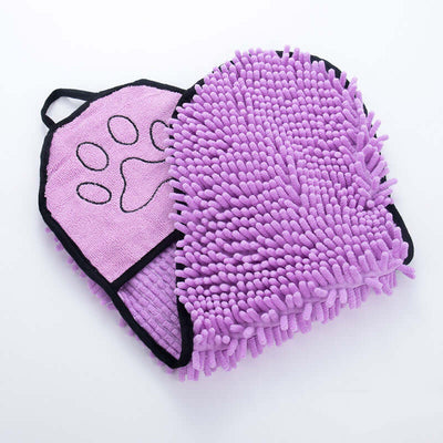 Super Absorbent Microfiber Pet Bath Towel – Quick-Drying Dog and Cat Bathrobe for Grooming and Drying