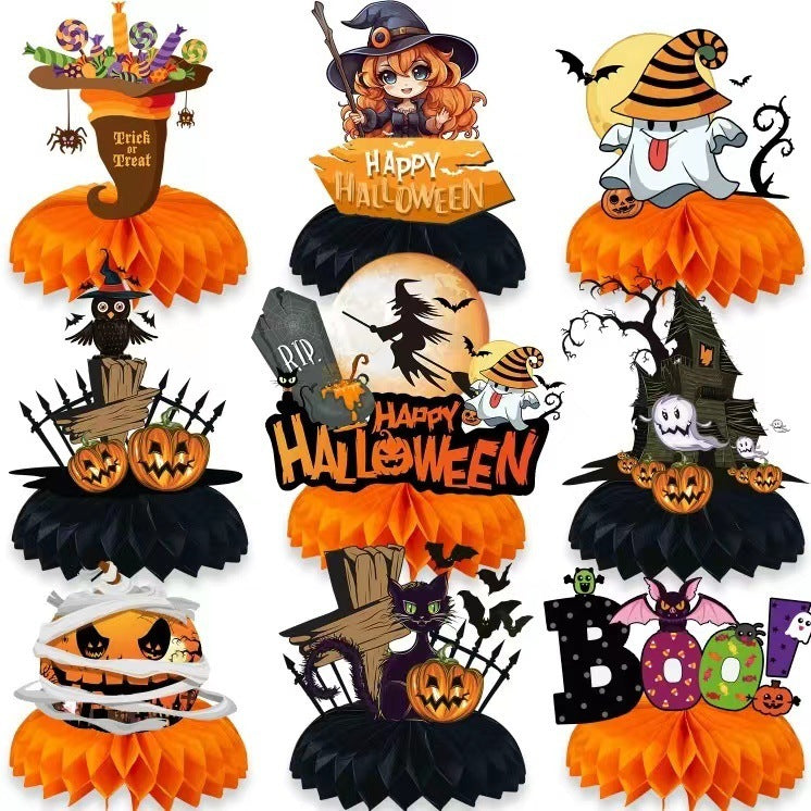 NEVY-TECH Halloween decoration supplies include banners, balloons, and lights—perfect for themed party and event décor.