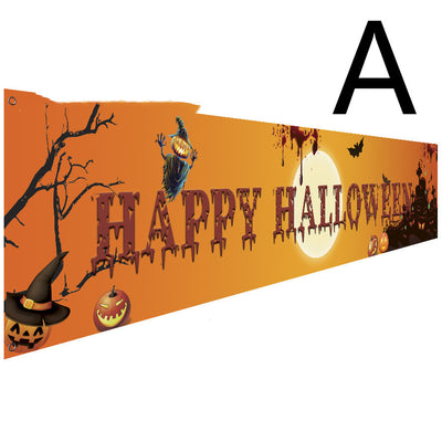 NEVY-TECH Halloween party banner adds spooky flair to homes, bars, and events—perfect decoration for haunted celebrations.
