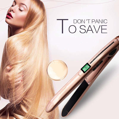 Mini hair straightener made of PET, perfect for sleek and smooth hairstyles.