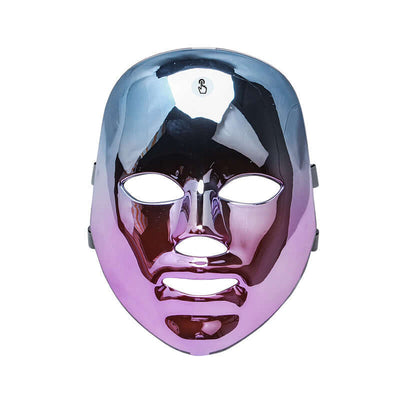 LED rechargeable face mask for acne and freckles treatment, featuring color light technology for skin rejuvenation.