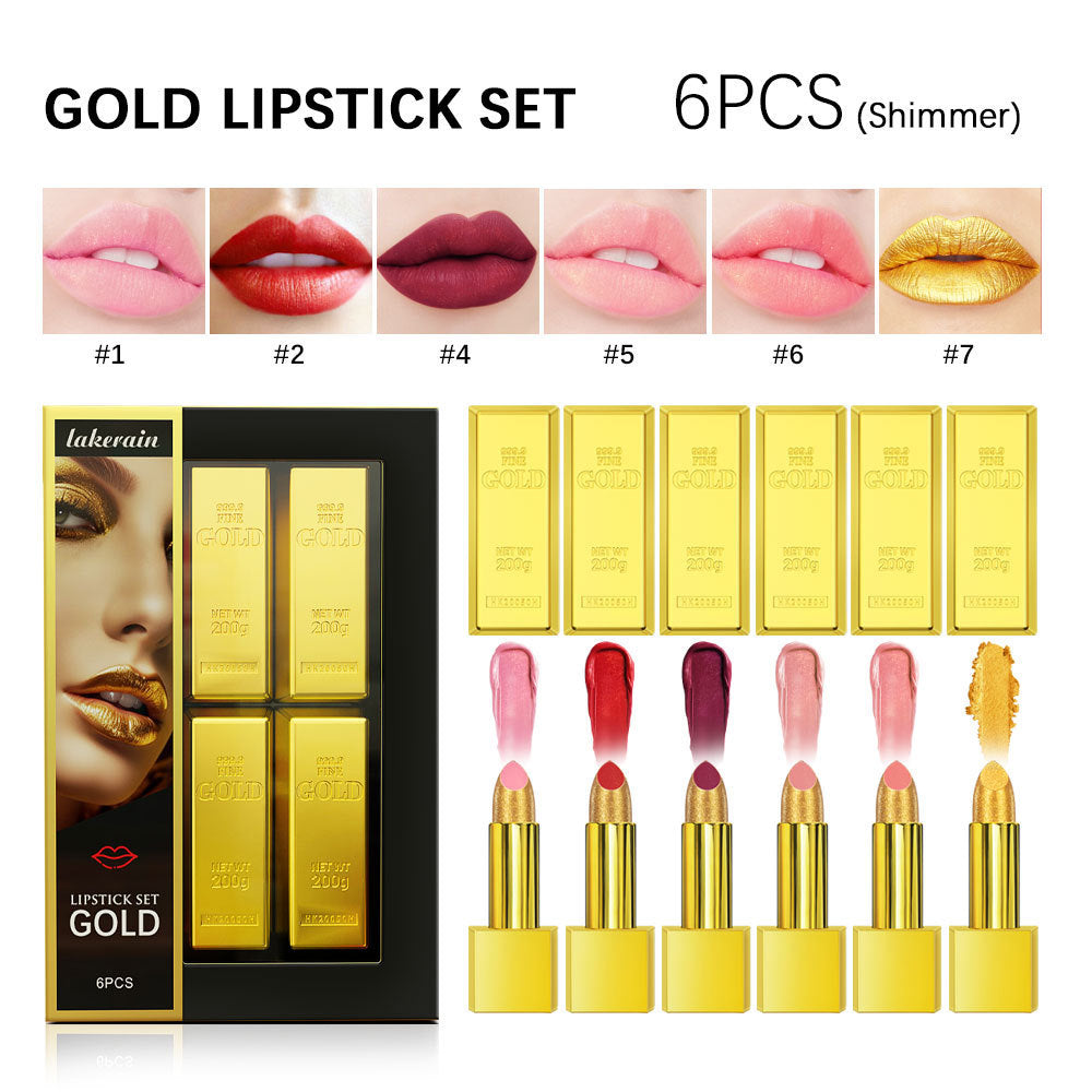NEVY-TECH Lipstick Kit Gold Bar Makeup Set offers rich shades, luxury packaging, and smooth textures for every occasion.