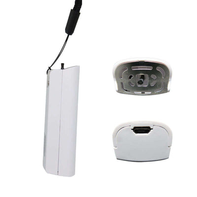 Portable air purifier with USB power mode, button control, suitable for areas under 10 M2, offering 50 m3/h air volume.