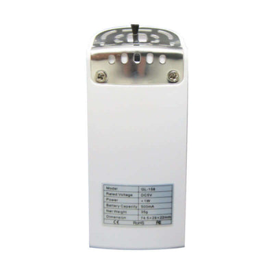 Portable air purifier GL-158 with USB power, battery capacity 500mAh, lightweight design for commercial use.
