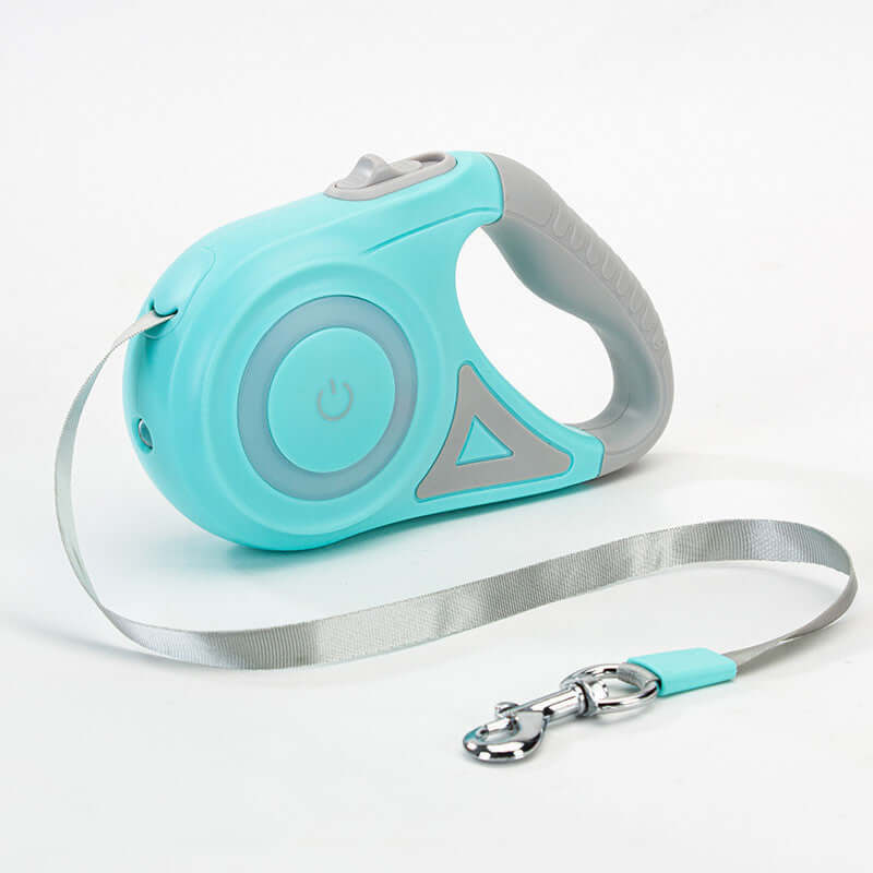 Retractable Dog Leash with Collar and Spotlight – Automatic Pet Traction Rope for Small and Medium Dogs