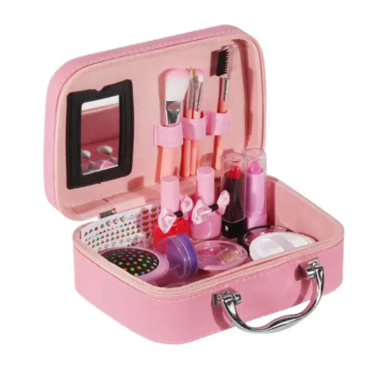 NEVY-TECH Makeup Box Kit includes all essentials for beauty lovers—professional cosmetics in a stylish, portable case.