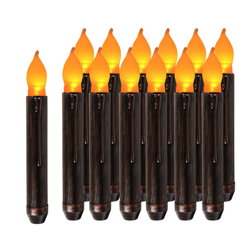 NEVY-TECH offers elegant long black candles for Halloween parties, gothic décor, or spooky home styling.