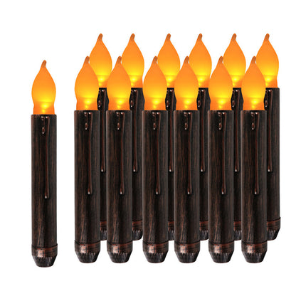 NEVY-TECH offers elegant long black candles for Halloween parties, gothic décor, or spooky home styling.