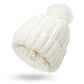 NEVY-TECH Winter Knitted Hats Fashion Stretchy Lined Winter Hats For Women Faux Fur Pom Pom Hat Keep Warming Beanie Hat - NevyTech