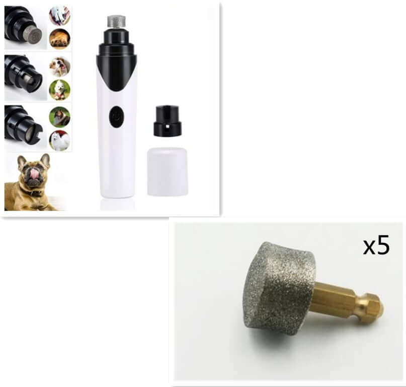 Electric Pet Nail Clippers – Safe Grooming Tool for Dogs and Cats with Built-in Nail Dust Sharpener and Cleaner