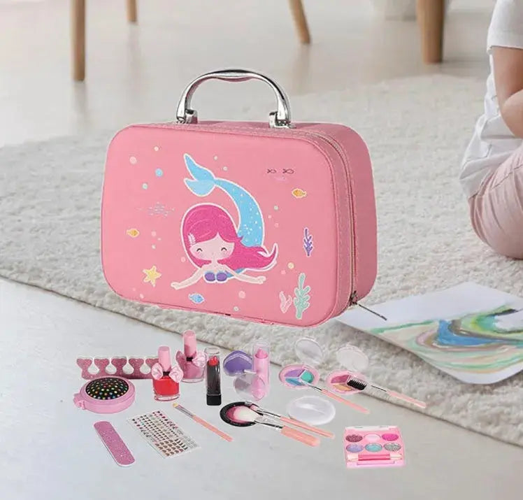 NEVY-TECH Makeup Box Kit includes all essentials for beauty lovers—professional cosmetics in a stylish, portable case.