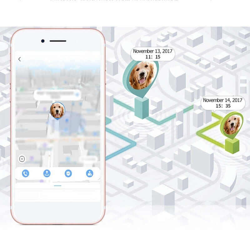 GPS Pet Positioning Collar – Real-Time Tracker for Dogs and Cats with Anti-Lost and Location Monitoring Features