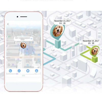 GPS Pet Positioning Collar – Real-Time Tracker for Dogs and Cats with Anti-Lost and Location Monitoring Features