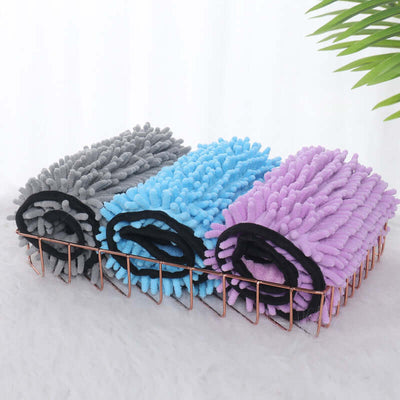 Super Absorbent Microfiber Pet Bath Towel – Quick-Drying Dog and Cat Bathrobe for Grooming and Drying
