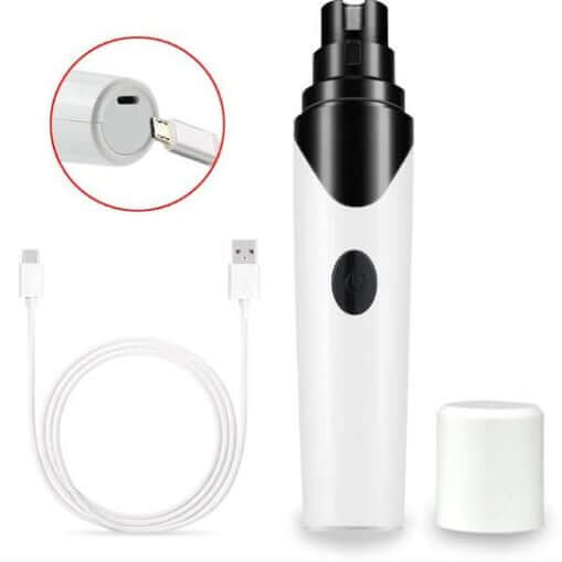 Electric Pet Nail Clippers – Safe Grooming Tool for Dogs and Cats with Built-in Nail Dust Sharpener and Cleaner