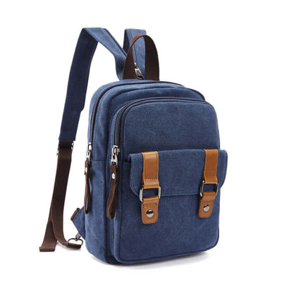 Outdoor travel backpack featuring durable PU and polyester cotton fabric, casual style with zipper closure and car suture elements.