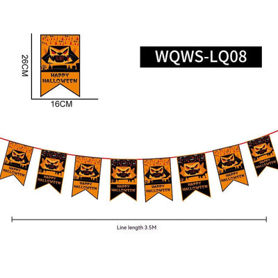 NEVY-TECH Halloween banner décor adds spooky charm to any party or event—durable, reusable, and perfect for festive setups.