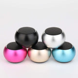 Nevytech Colorful outdoor portable mini Bluetooth speakers in black, pink, silver, gold, and blue.
