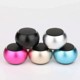 Nevytech Colorful outdoor portable mini Bluetooth speakers in black, pink, silver, gold, and blue.