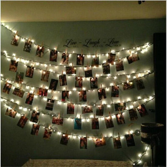NEVY-TECH presents LED photo holder string lights—perfect for displaying memories and decorating bedrooms, parties, or dorm rooms.