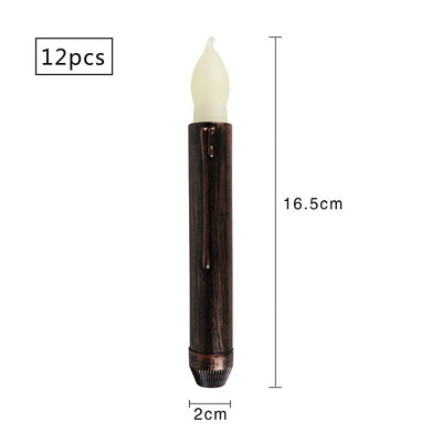 NEVY-TECH offers elegant long black candles for Halloween parties, gothic décor, or spooky home styling.