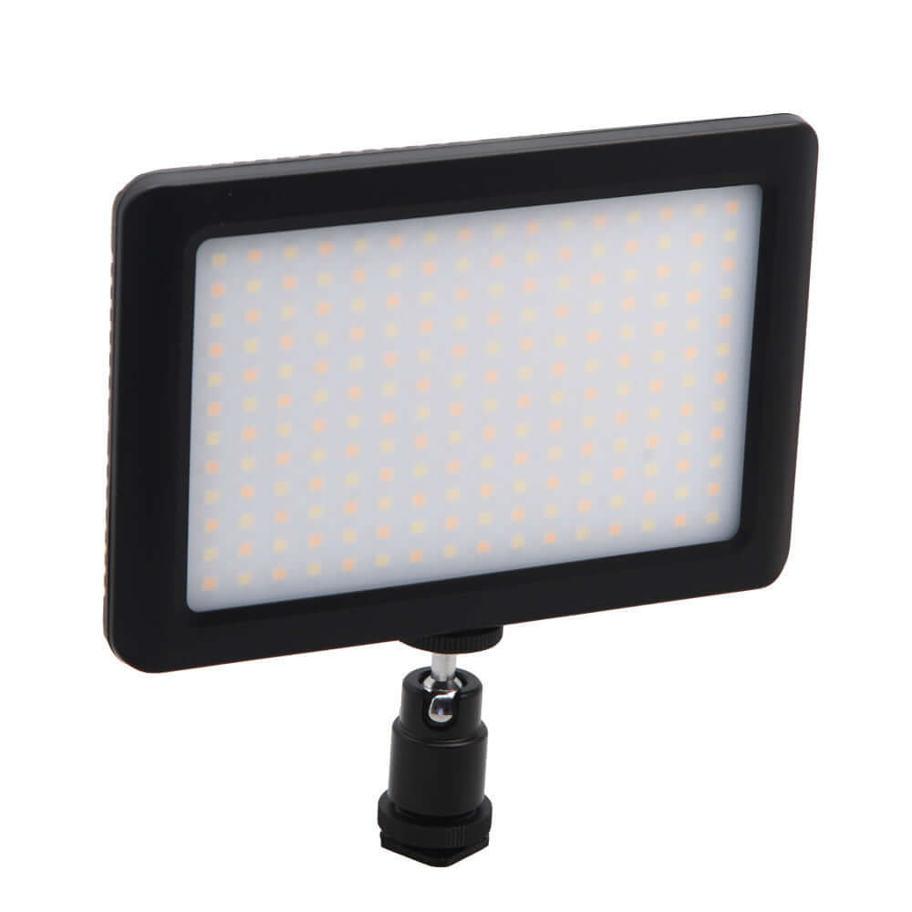 PAD192 portable photography light for SLR camera fill, featuring durable ABS material and compact design.