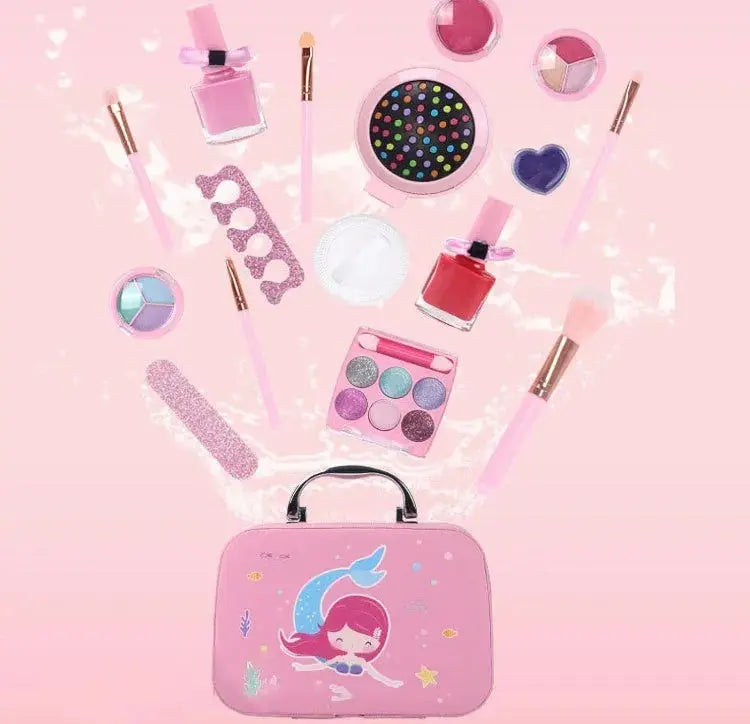 NEVY-TECH Makeup Box Kit includes all essentials for beauty lovers—professional cosmetics in a stylish, portable case.