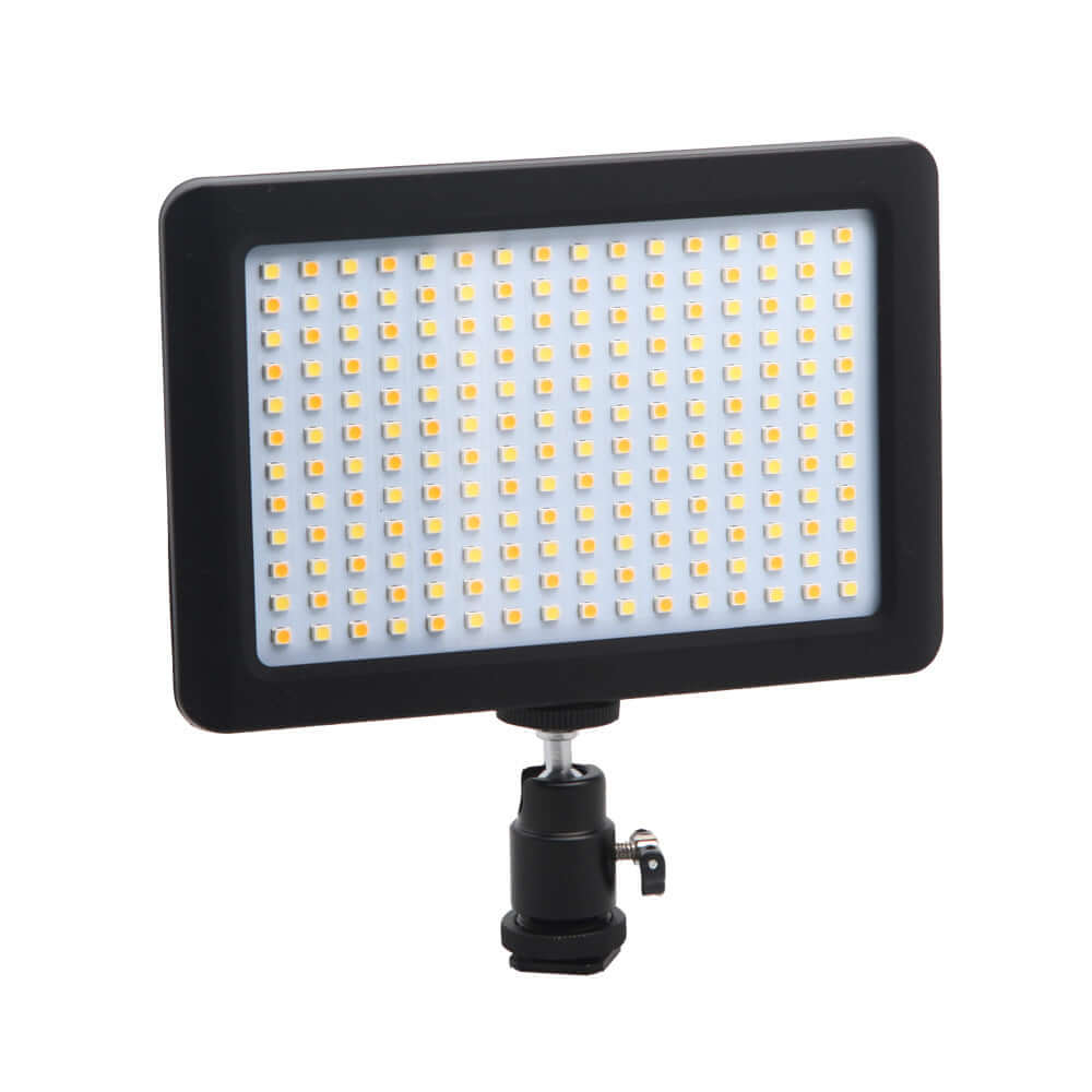 PAD192 portable photography light with LED panel for SLR camera fill light, compact design for easy use.