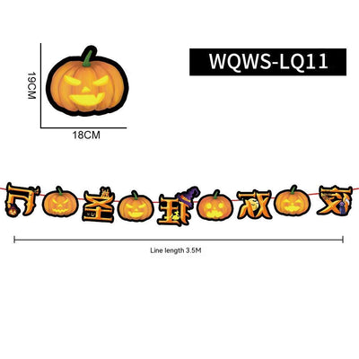 NEVY-TECH Halloween banner décor adds spooky charm to any party or event—durable, reusable, and perfect for festive setups.