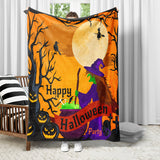 NEVY-TECH flannel blanket brings cozy warmth and festive charm—ideal for Halloween or Christmas party decorations.