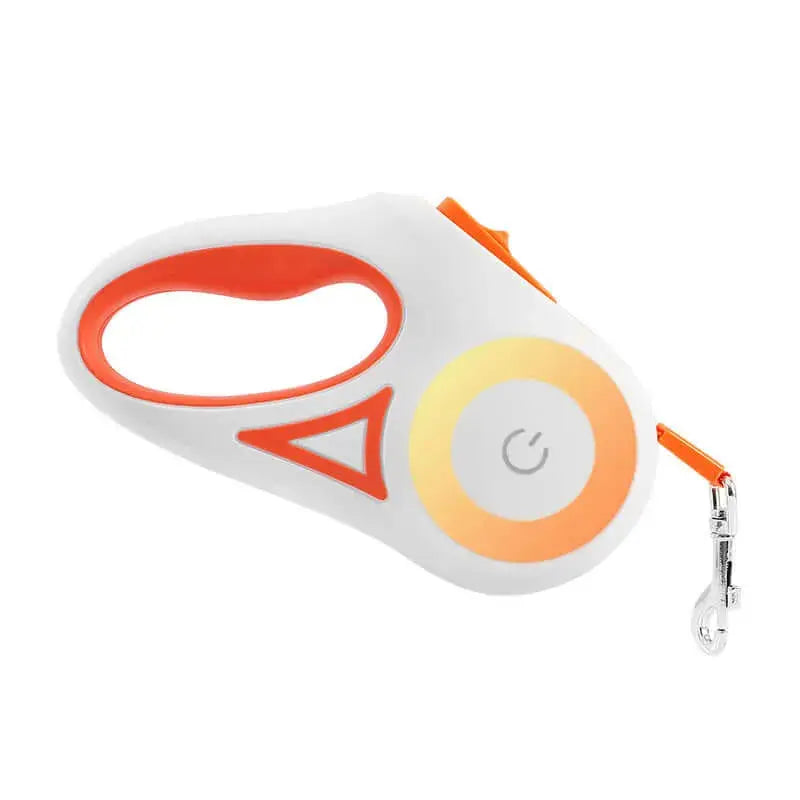 Retractable Dog Leash with Collar and Spotlight – Automatic Pet Traction Rope for Small and Medium Dogs