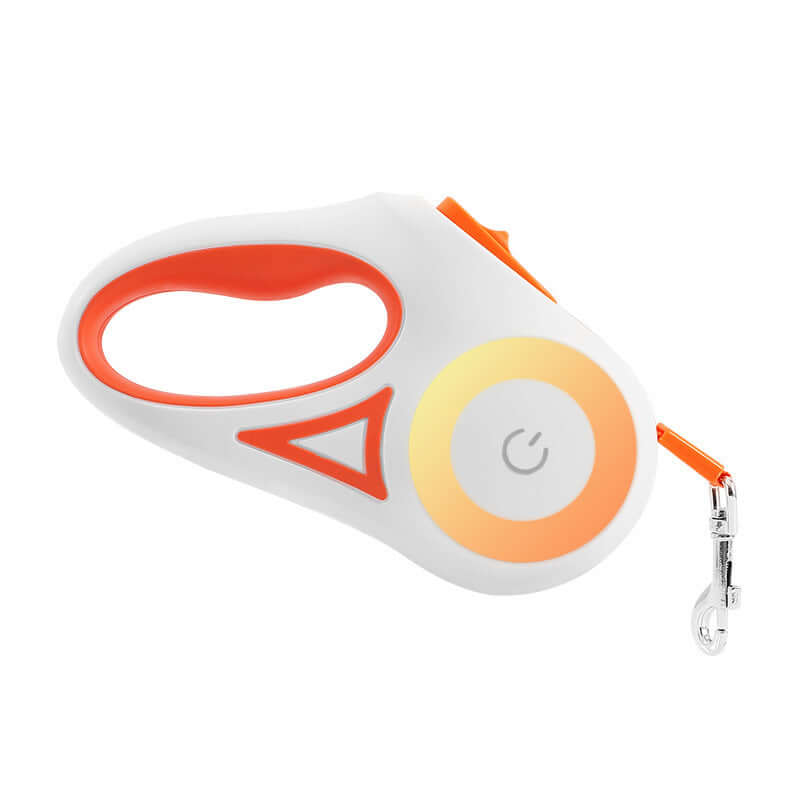 Retractable Dog Leash with Collar and Spotlight – Automatic Pet Traction Rope for Small and Medium Dogs