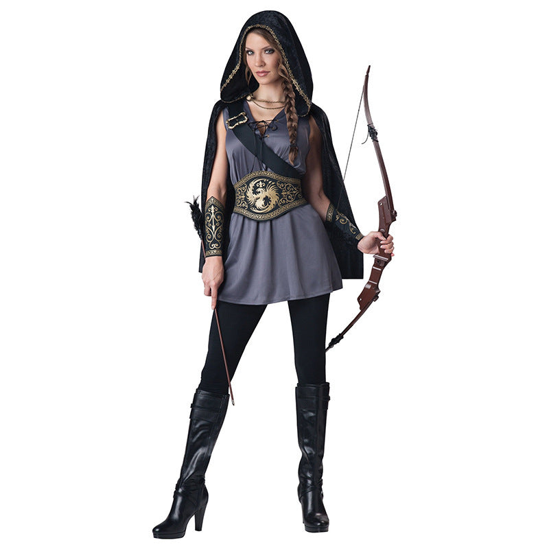 NEVY-TECH presents a stunning female archer costume set—perfect for Halloween, cosplay, and fantasy-themed performances.