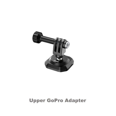 Upper GoPro adapter for secure mounting in outdoor photography and vlogging.