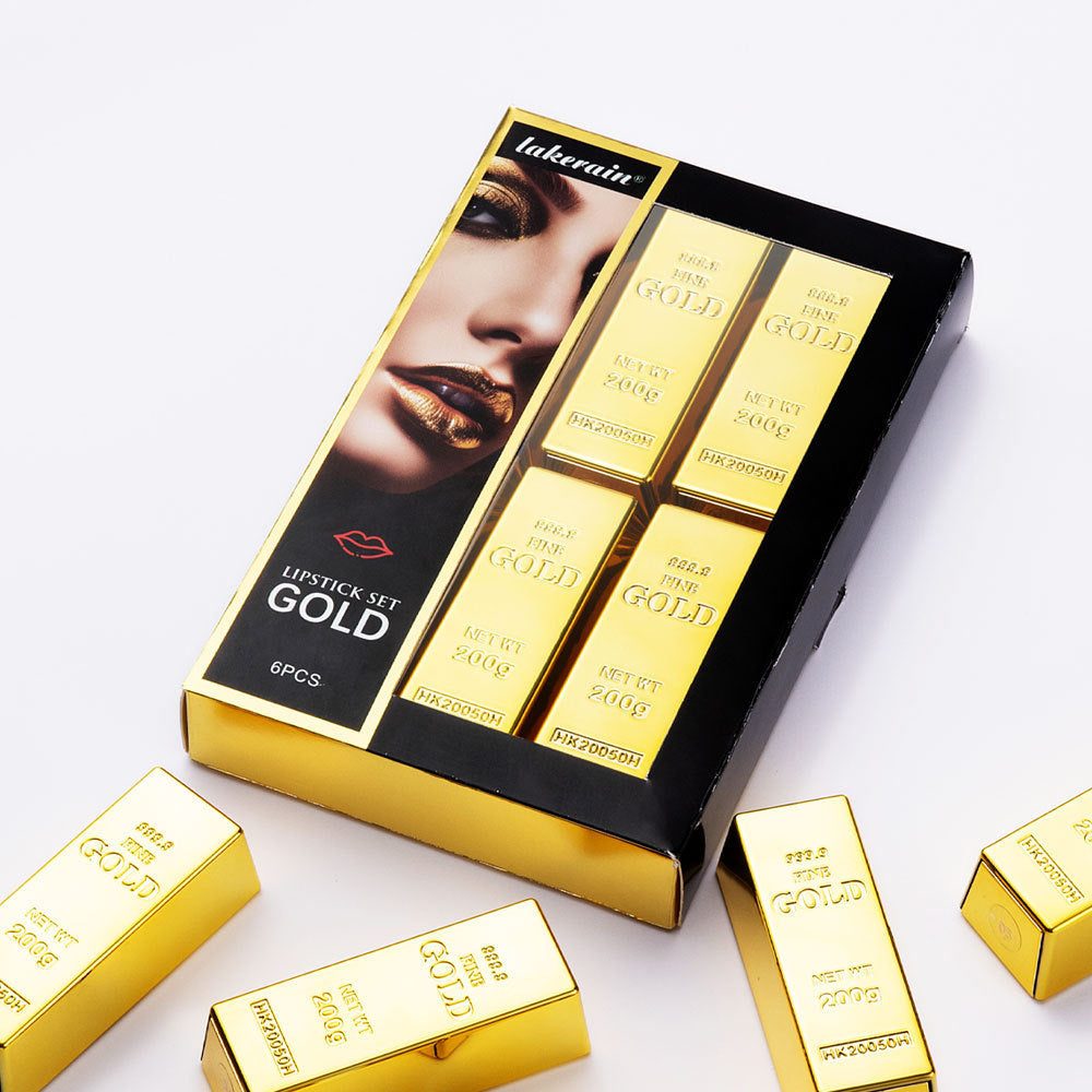 NEVY-TECH Lipstick Kit Gold Bar Makeup Set offers rich shades, luxury packaging, and smooth textures for every occasion.