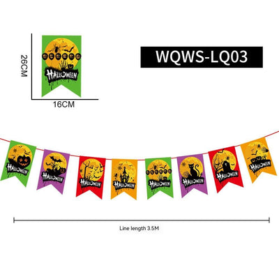 NEVY-TECH Halloween banner décor adds spooky charm to any party or event—durable, reusable, and perfect for festive setups.