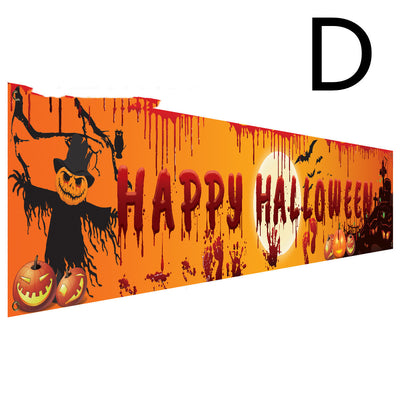 NEVY-TECH Halloween party banner adds spooky flair to homes, bars, and events—perfect decoration for haunted celebrations.