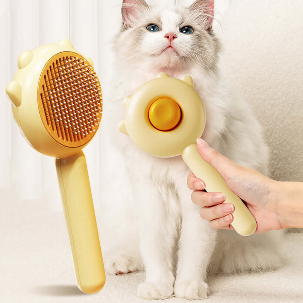 Cat and Dog Massage Comb – Hair Removal Grooming Brush with Cleaning Scratcher for Pets