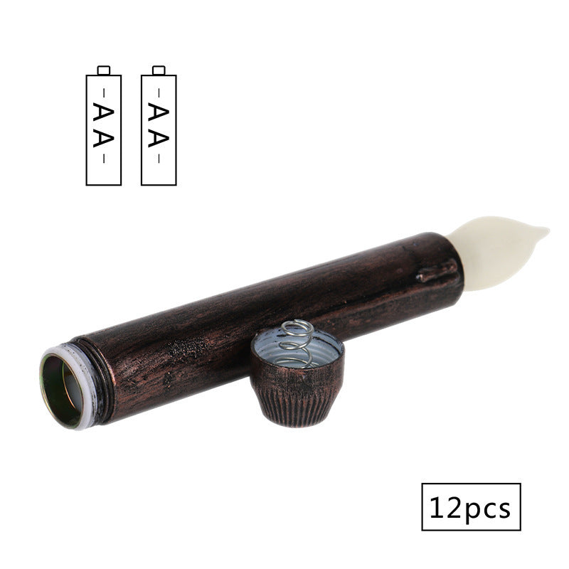 NEVY-TECH offers elegant long black candles for Halloween parties, gothic décor, or spooky home styling.