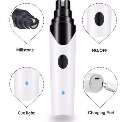 Electric Pet Nail Clippers – Safe Grooming Tool for Dogs and Cats with Built-in Nail Dust Sharpener and Cleaner