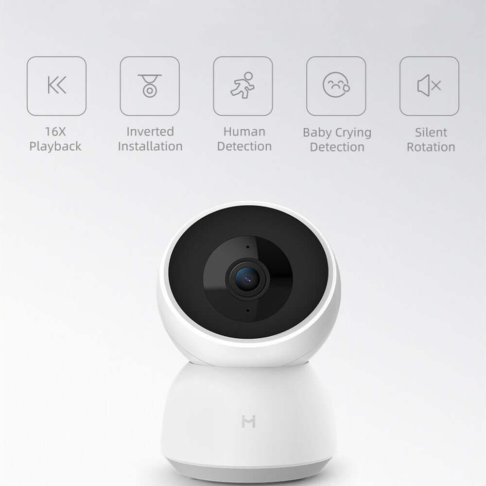 Smart camera indoor baby monitor with human detection and baby crying alerts for peace of mind.