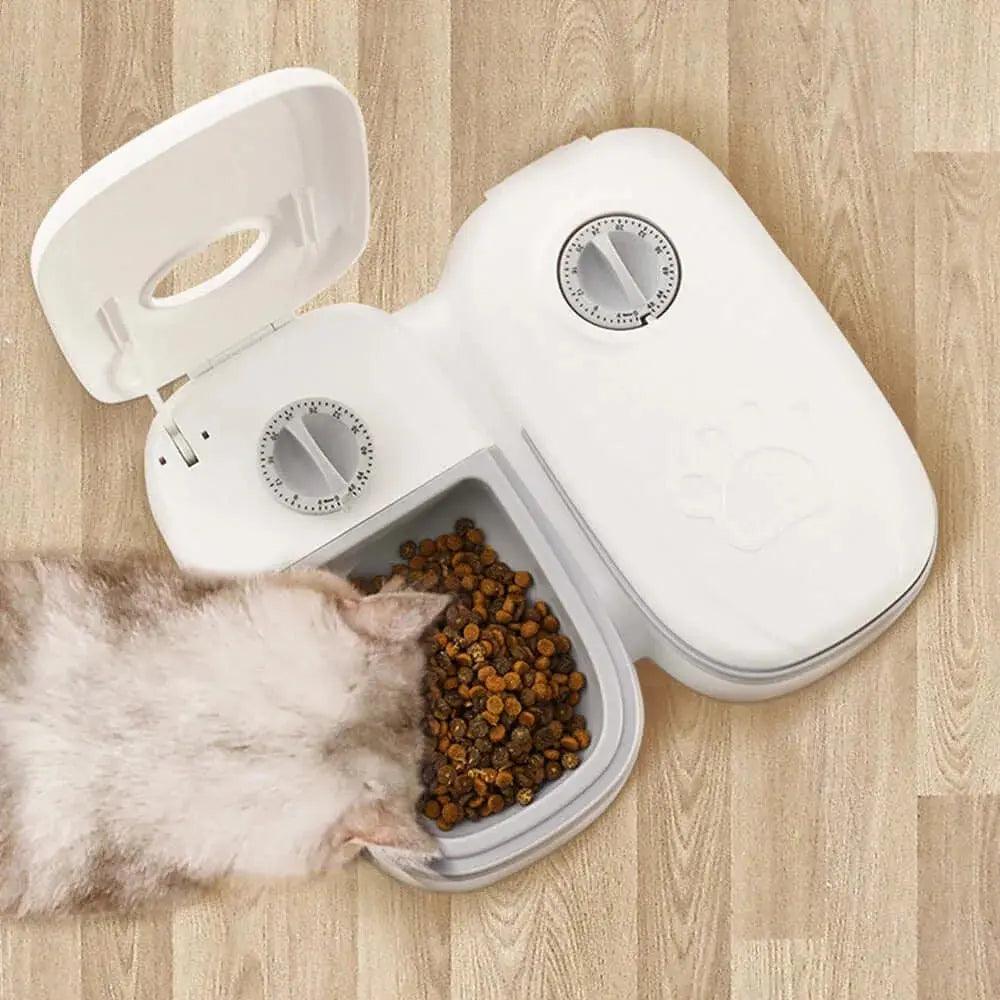 Automatic Smart Pet Feeder with Timer and Stainless Steel Bowl for Cats and Dogs – Food Dispenser Pet Feeding Supplies