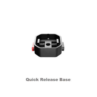 Quick release base compatible with outdoor vlog photography accessories for easy camera mounting.