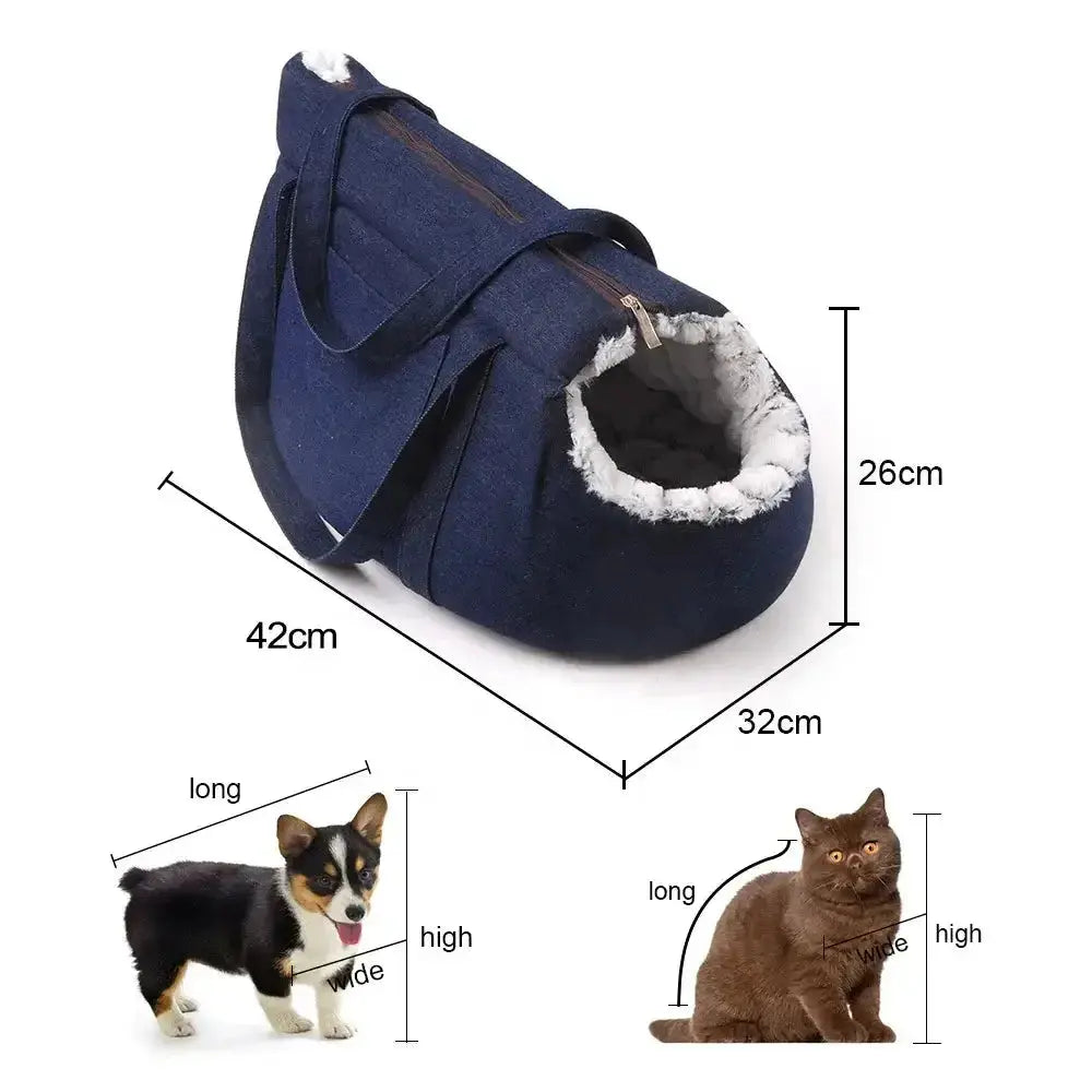 Nevytech adjustable pet carrier sling offers breathable comfort, secure support, and hands-free convenience—ideal for small dogs and cats.